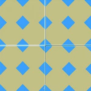 Geometrik Desenli Çini Karo
