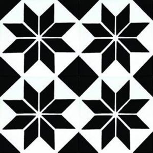 Geometrik Desenli Çini Karo