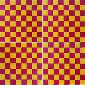 Geometrik Desenli Çini Karo